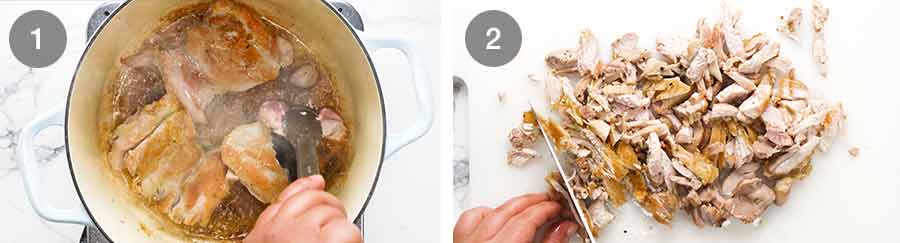 如何制作鸡肉四叶尼 - 奶油鸡蘑菇面团烘烤gydF4y2Ba
