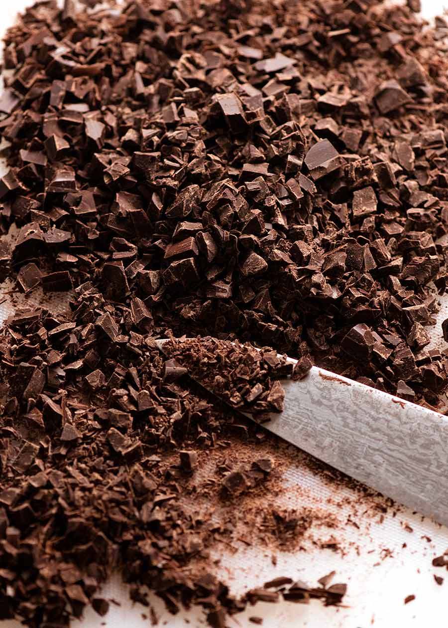 用于巧克力甘纳许的切碎的巧克力gydF4y2Ba
