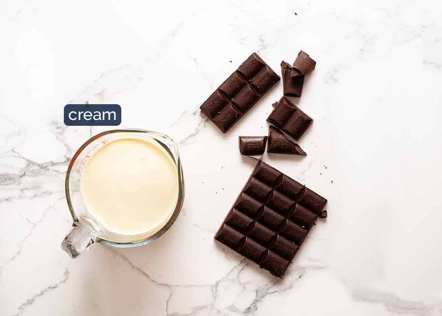 巧克力甘纳许的成分-巧克力和奶油gydF4y2Ba