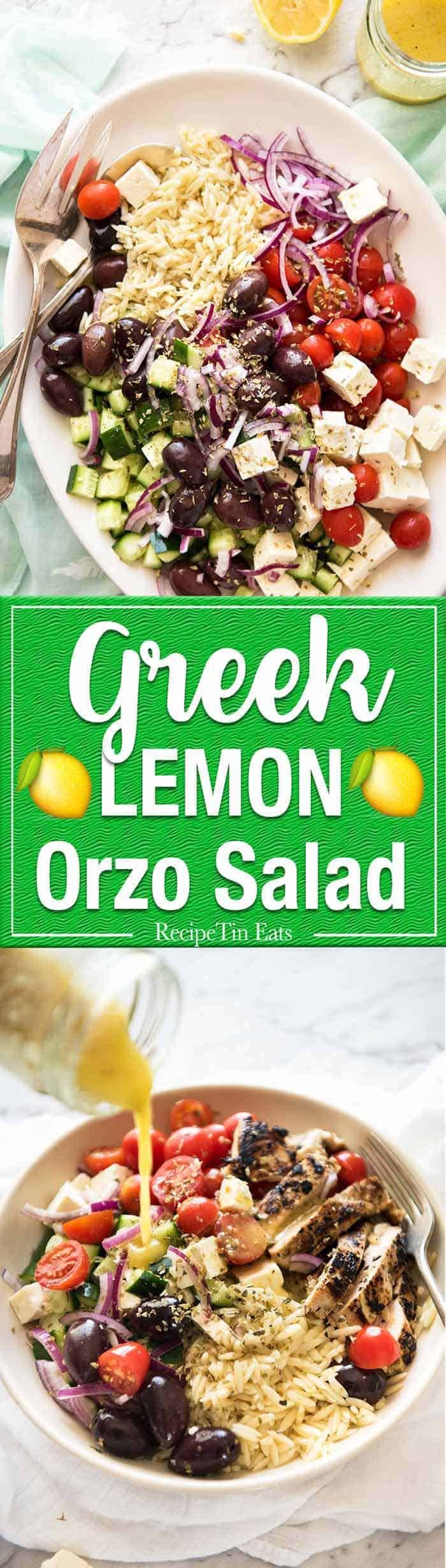 希腊柠檬沙拉(Risoni):希腊沙拉的所有配菜都拌入希腊柠檬沙拉或Risoni中，再配上美味的柠檬醋汁。www.dibingkai.com.gydF4y2Ba